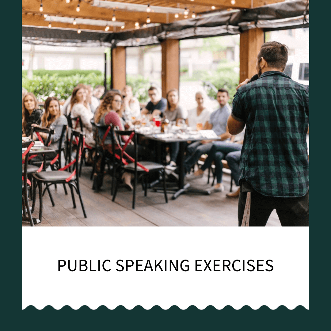 Practice these public speaking exercises on a daily basis to start growing as a speaker.